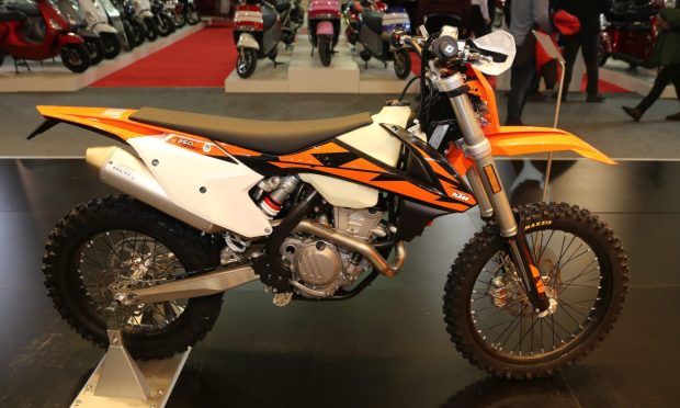 A 250EXC-F, similar to the one stolen in Blackford