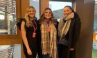 Jennifer McCann, Hannah McLaughlan and Hannah Reid at Holyrood last November. Image: Instagram/safespace4