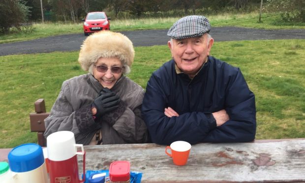 Happily married for more than 70 years, Irvine and Louise Rae.