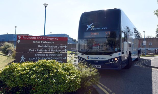 The X7 bus from Perth to Dundee.