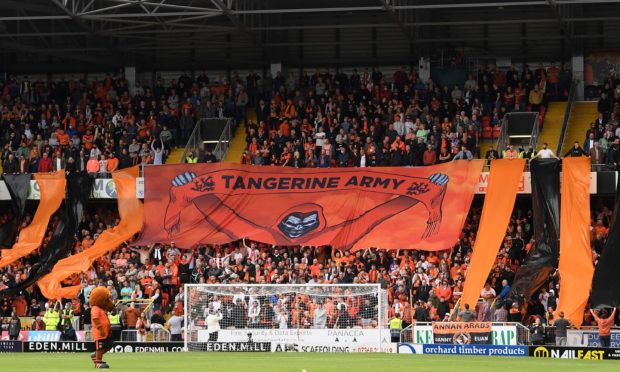 Dundee United supporters at Tannadice