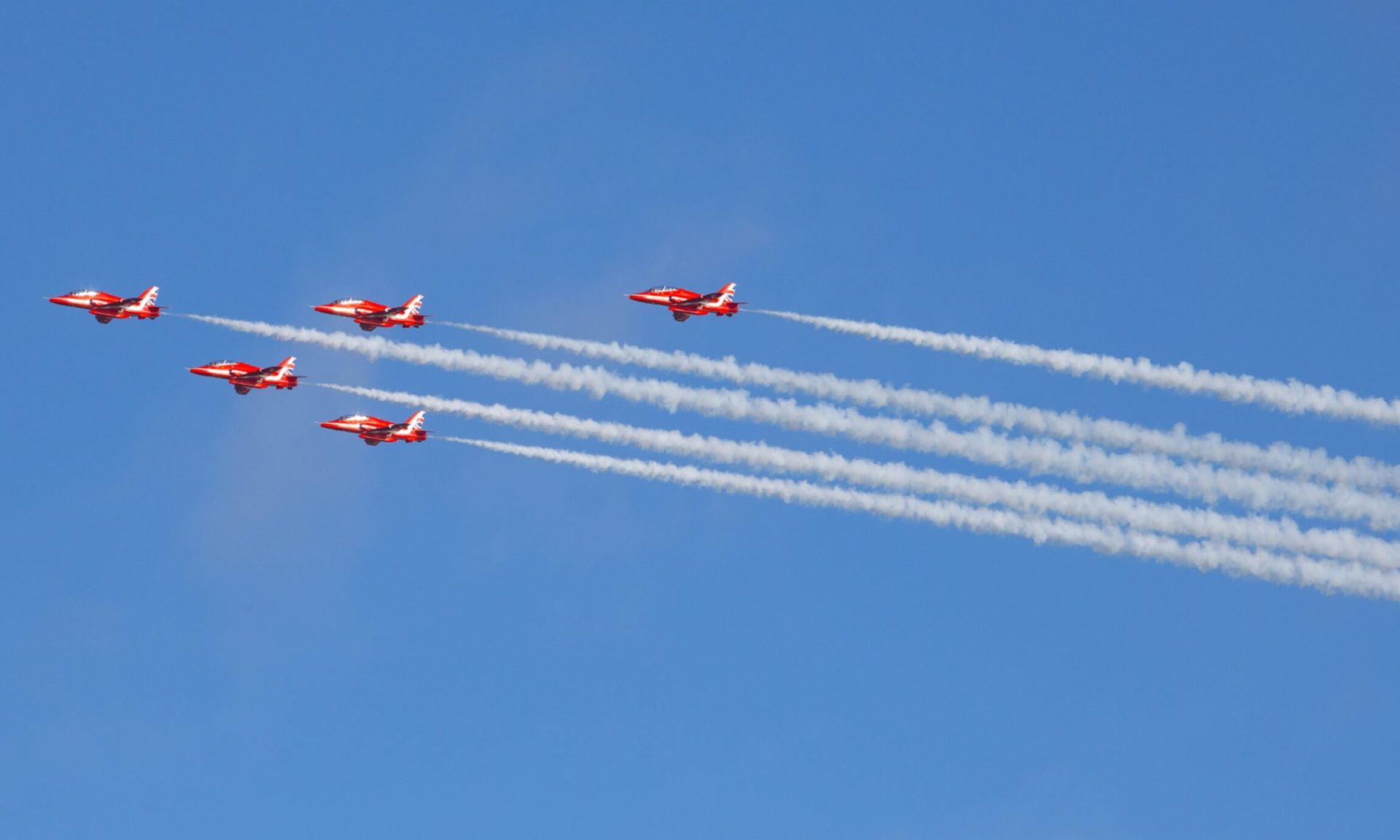 Why did Red Arrows make surprise flyover above Tayside and Fife?