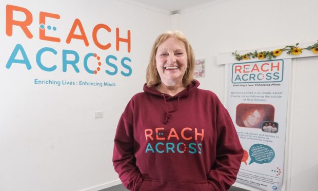 Sandra Ramsay founded Angus mental health charity Reach Across, following the death of her son Ross.