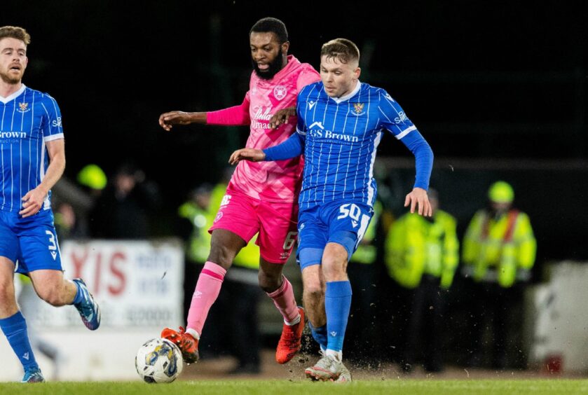 St Johnstone's Connor Smith in action. 