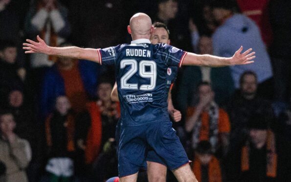 Zak Rudden's goal helped Raith to victory over Dundee United. Image: SNS.