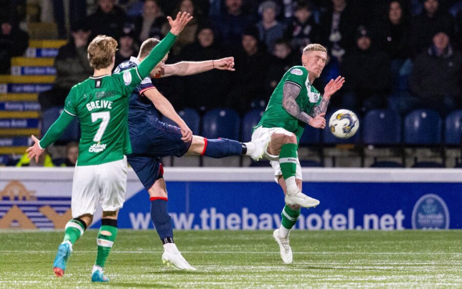 Scott Brown fires in a sensational strike to earn Raith Rovers a dramatic win in February's meeting with Dundee United.