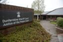 Dunfermline Sheriff Court sign