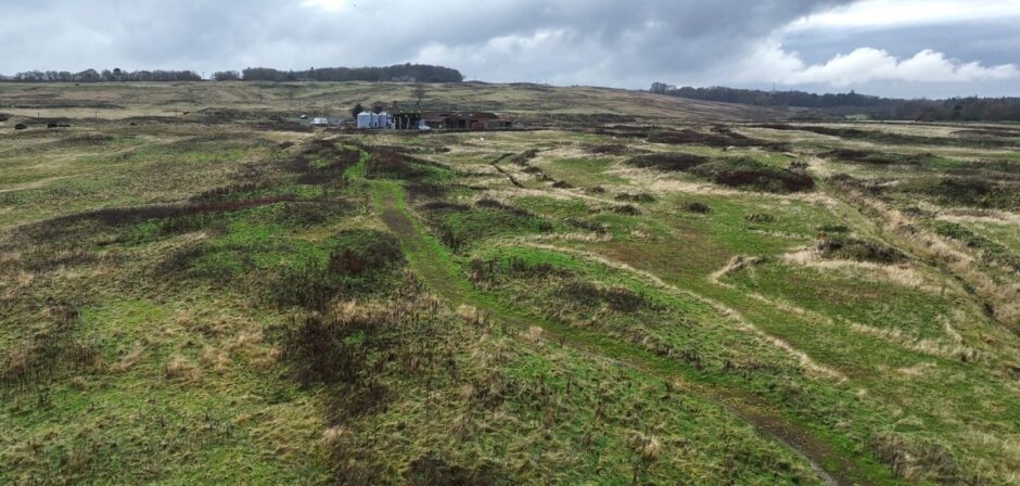 The Feddinch golf site near St Andrews as it looks just now