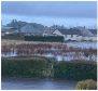 Alistair Huddleston and flooded fields on the proposed housing site in Blairgowrie.