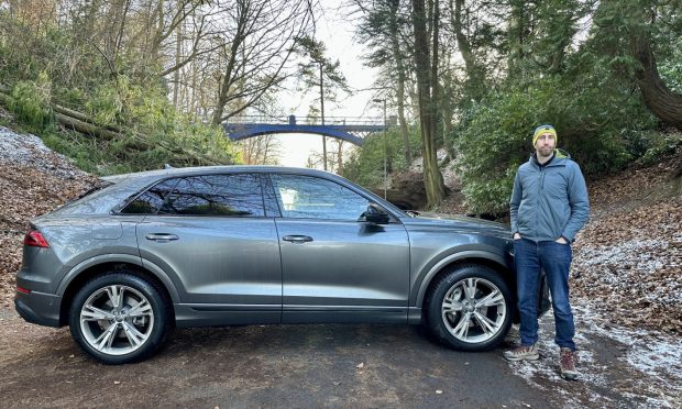 The Audi Q8 on a visit to Dundee's Balgay Park. Image: Jack McKeown