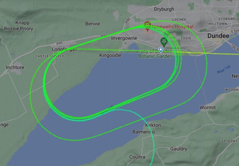 Private jet struggles to land in Dundee