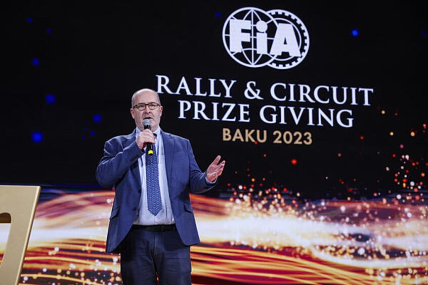At the FIA Prize Giving in 2023.