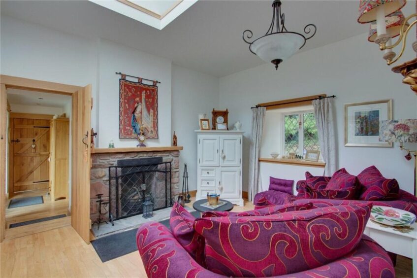 The snug in the Angus cottage for sale. 