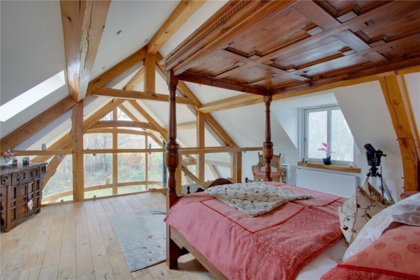 The master bedroom at Angus cottage for sale 