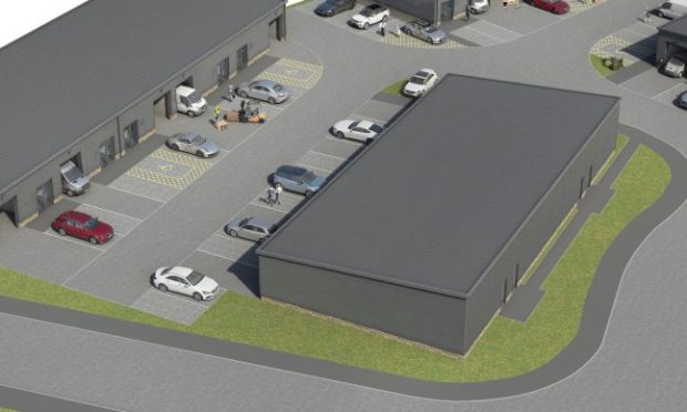 Artist's impression of the Easy Living Developments industrial units in Lochgelly. AImage: Easy Living Developments