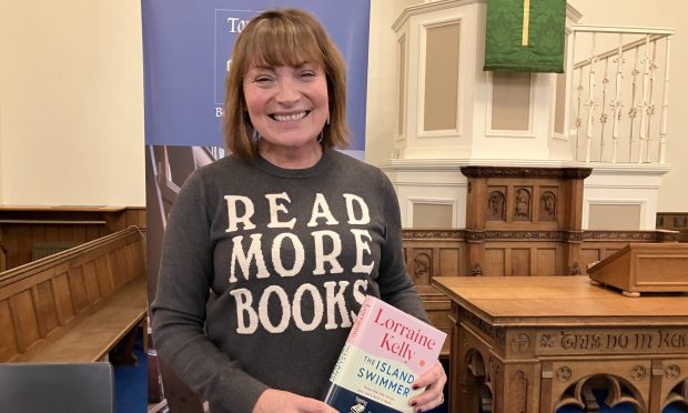 Lorraine Kelly held an event at St Mark's Church in St Andrews to mark the publication of her first novel. 'The Island Swimmer'. Image: Finn Nixon/DC Thomson.