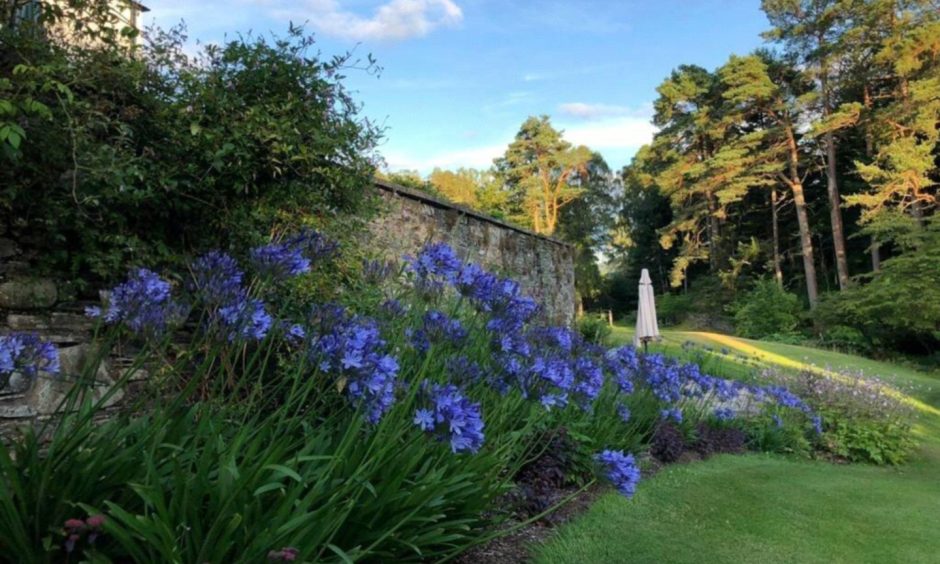 The gardens attached to the Perthshire country house have plenty of flowers. 