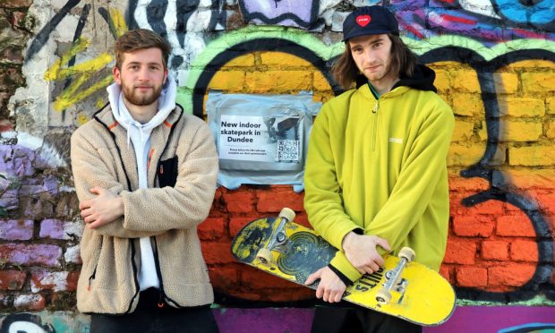 Lewis Allan and Scott Young are behind plans for a new indoor skatepark in Dundee.