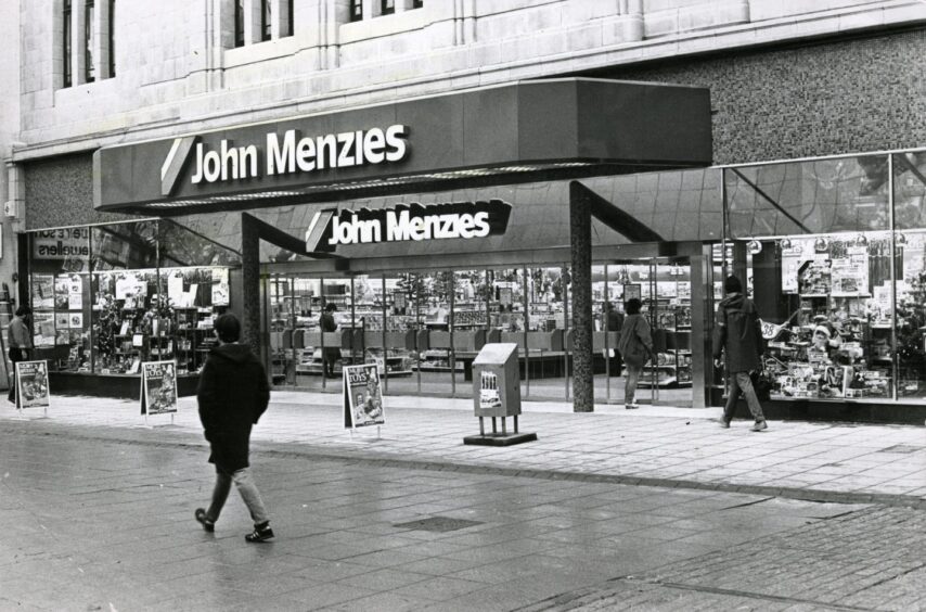 The famous John Menzies exterior at the new store.