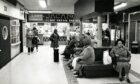 Shoppers take a seat while others wander around the Keiller Centre in Dundee in 1984.