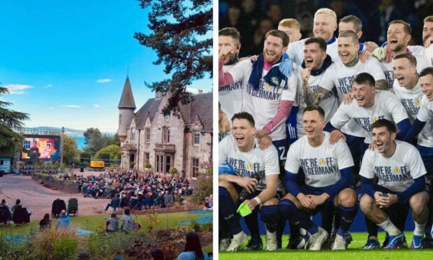 Taypark House in Dundee will bring back its big screen for Scotland's Euro 2024 games. Image: Taypark House/SNS