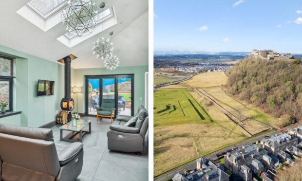 The stunning home near Stirling Castle overlooks the historic King's Knot. Image: Clyde Property