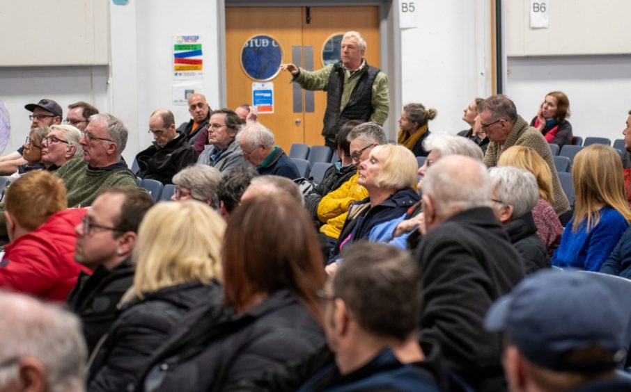 A farmer calls for the dredging of the River Eden as Cupar flood victims gathered to discuss next steps