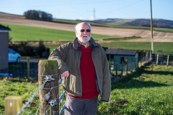 Objector Douglas Watt lives a few hundred yards from the planned site. Image: Kim Cessford/DC Thomson