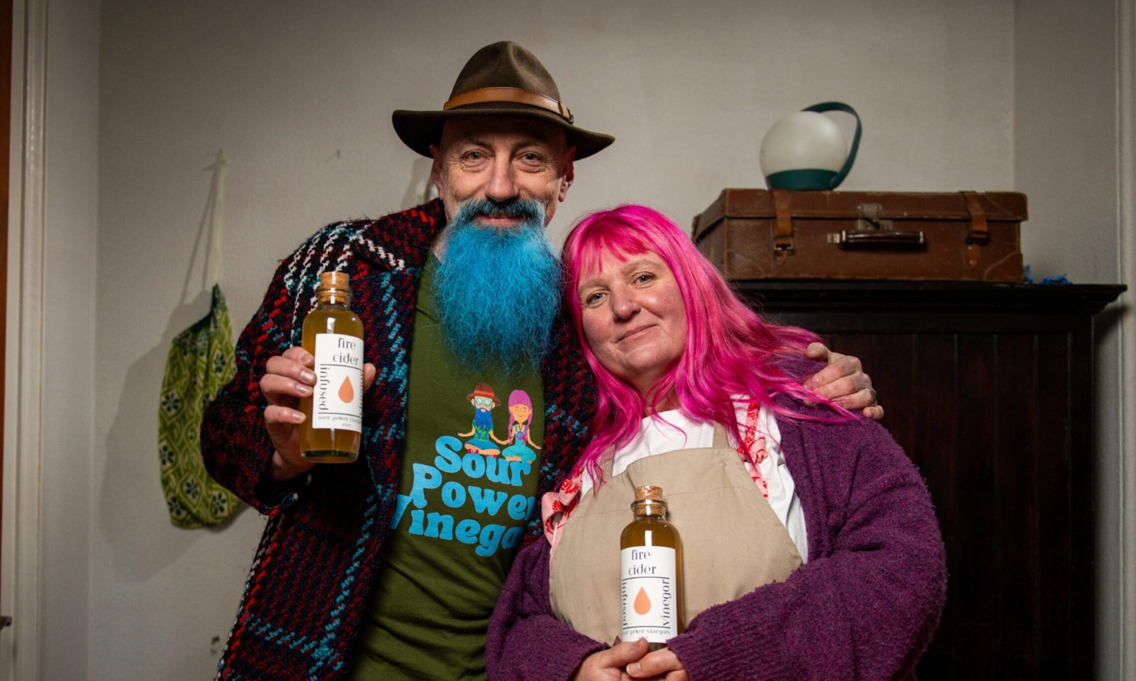 Sour Power Vinegars has launched their first product, fire cider, from the minds of Kirriemuir couple Nikcy and Alan Knox. Image: Kim Cessford / DC Thomson