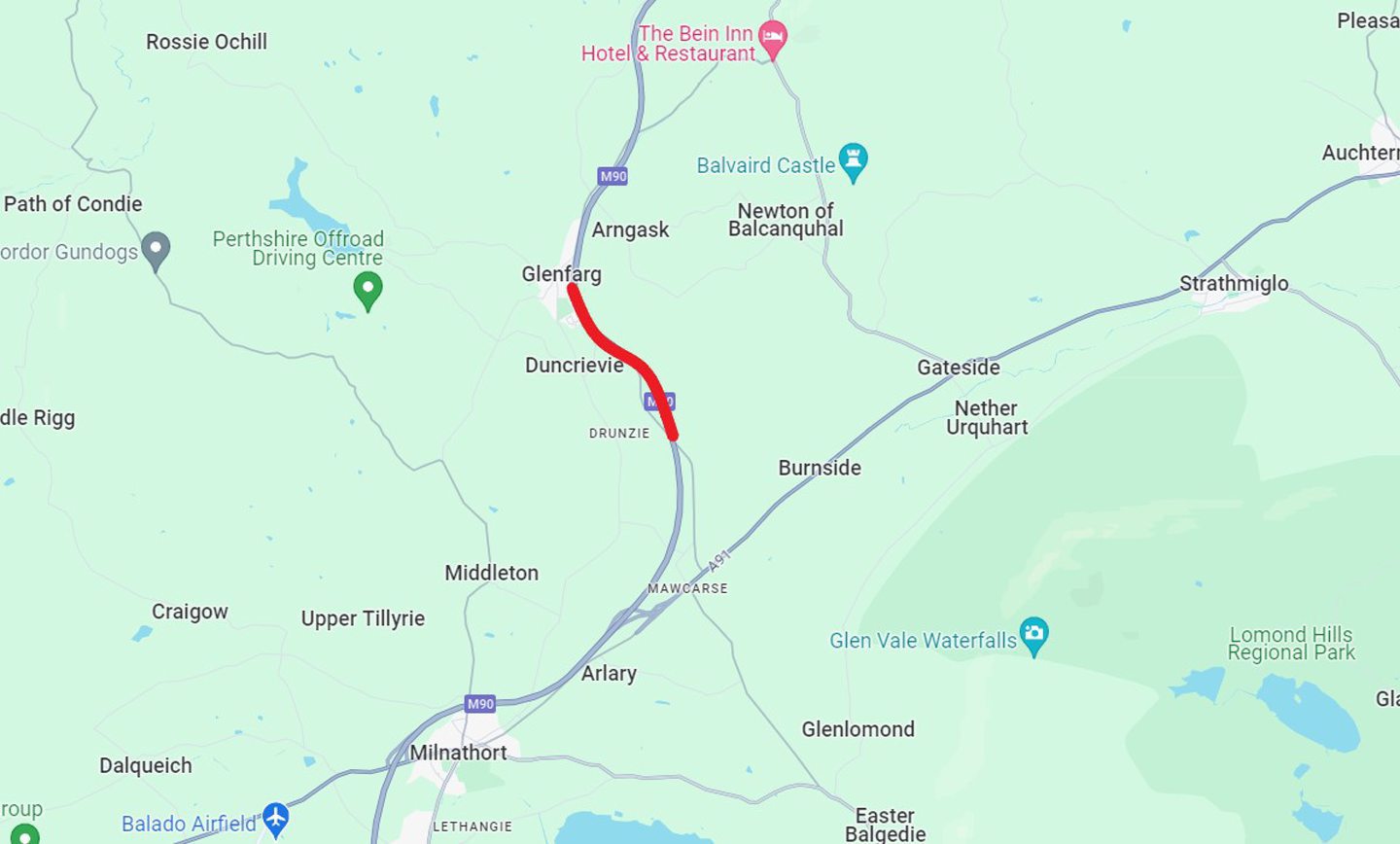 The roadworks map