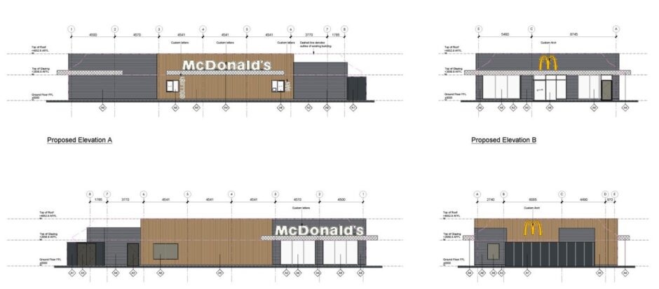 Monifieth McDonald's designs.