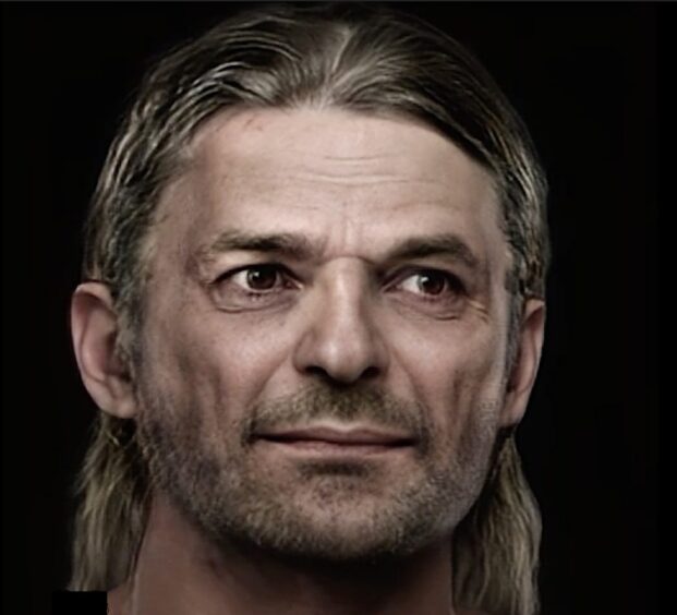 Digital facial reconstruction of Pictish labourer