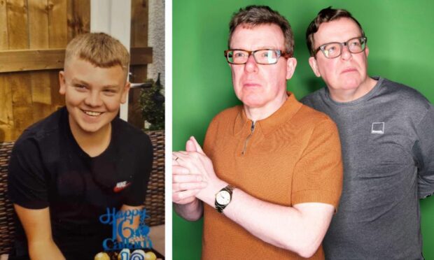 The Proclaimers, right, have supported mental health awareness charity Tartan Talkers following the death of Callam Coyle, left.