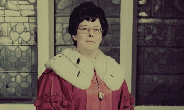 Margaret Anderson after her appointment as a bailie.