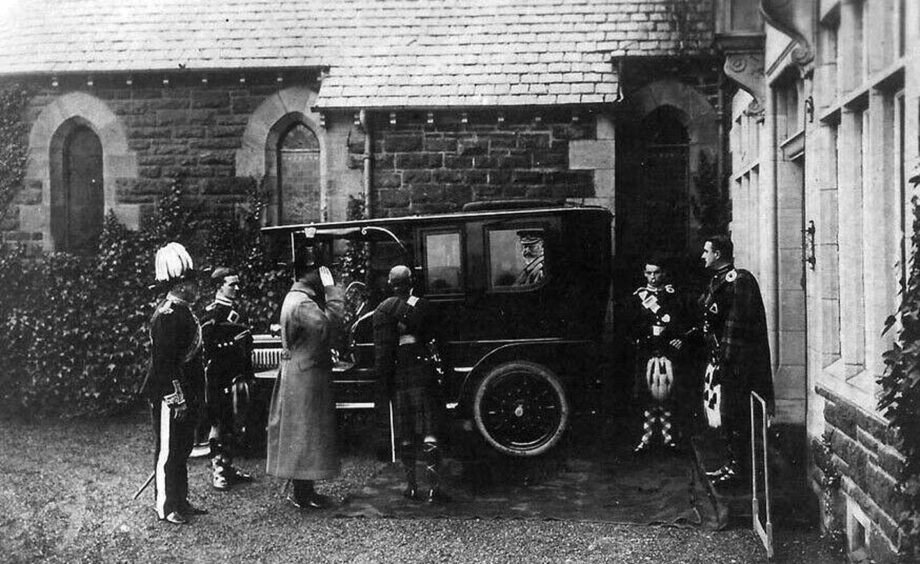 King Edward VII visiting Cromlix in 1908.