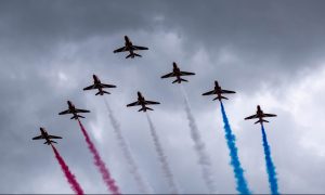 The Red Arrows are set to fly north