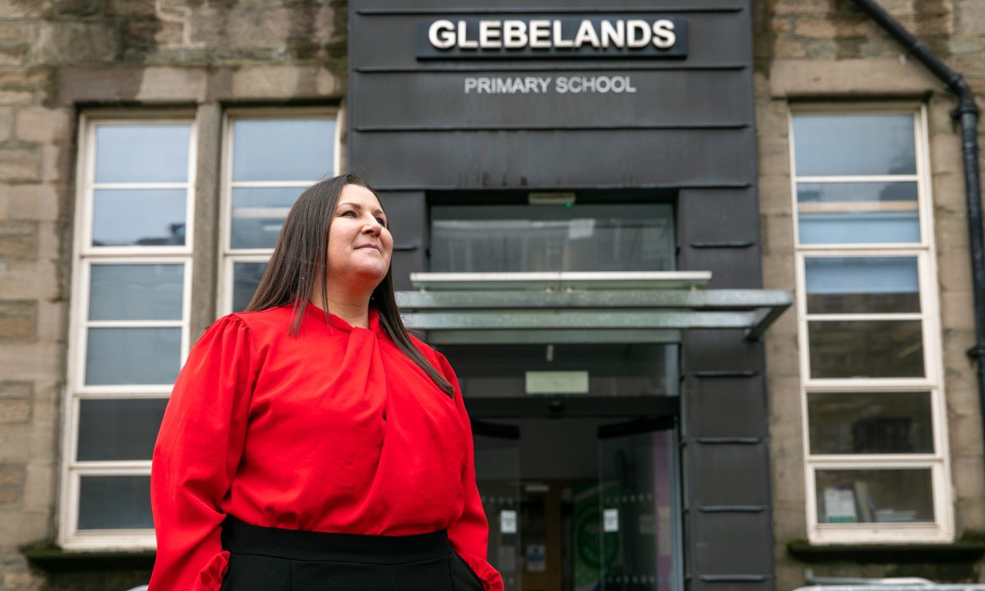 New Head Teacher of Glebelands Primary School in Dundee, Mrs Michelle Macleod.