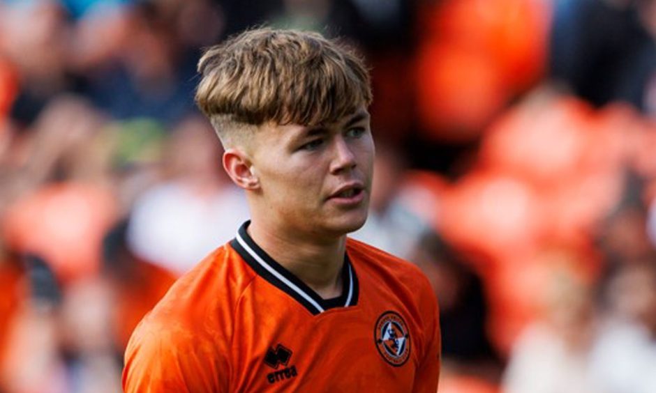 Rory MacLeod in action for Dundee United