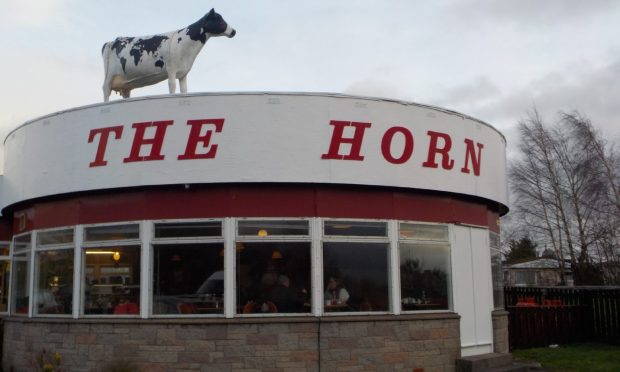 The Horn Milk Bar, a popular stop on the A90 near Perth