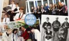 A montage of pictures showing former Arbroath Academy staff and pupils