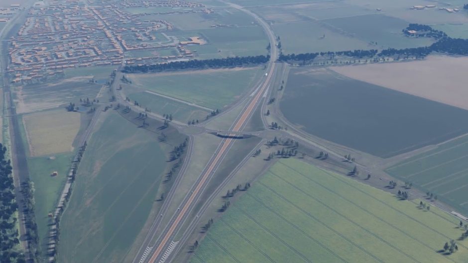 Laurencekirk A90 flyover.