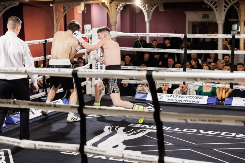 Luke Bibby's fight in Alloa was a one-sided contest. 