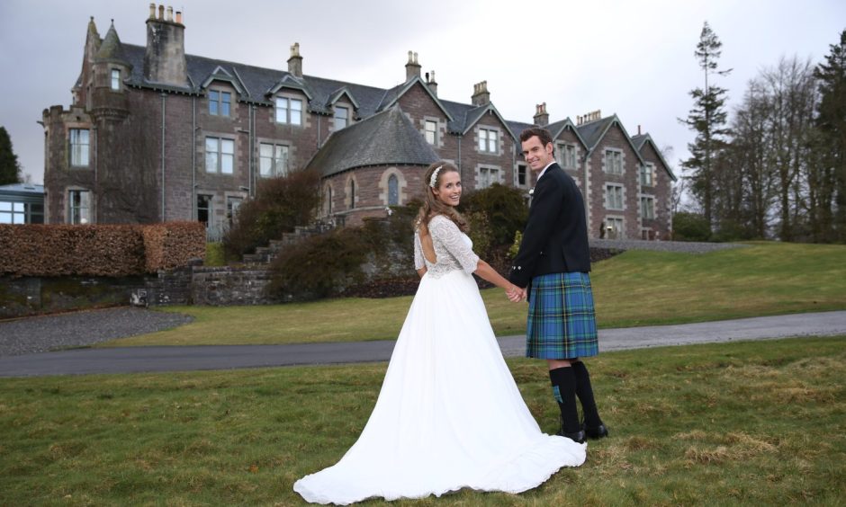 Andy and Kim celebrated their wedding at the Cromlix in 2015.