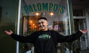 Rising Star, Archie Renton, opened up his own Italian espresso bar in St Andrews, Palompo's Italian Expresso bar. Image: Mhairi Edwards/DC Thomson