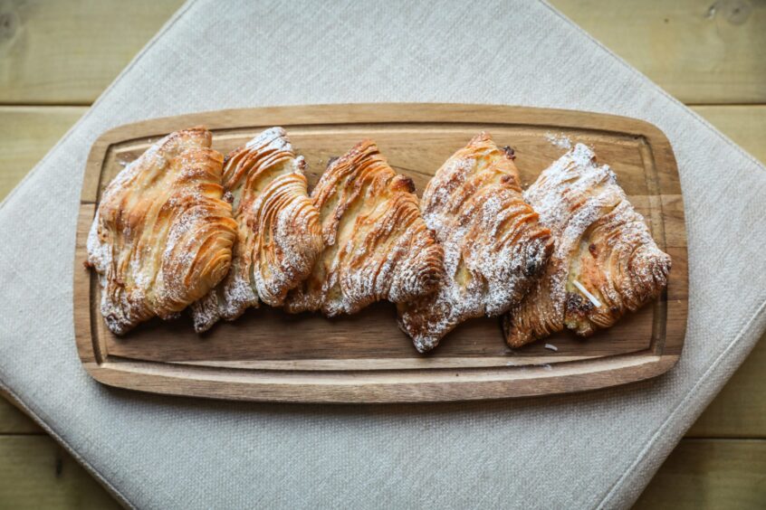 A Sfogliatella pastry - made locally - available at Höfn.