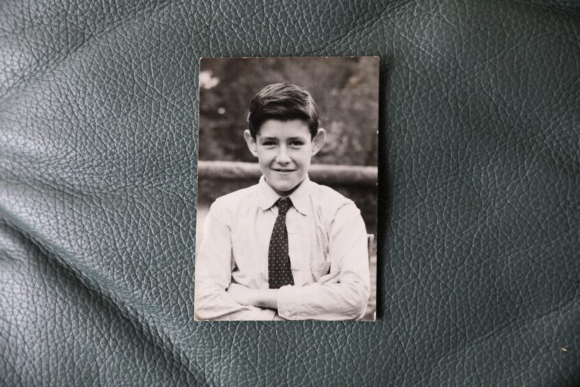 Blairgowrie youngster John Stewart aged 12, a few years after the plane crash. 