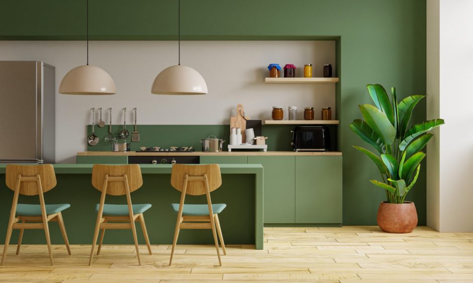 green kitchen