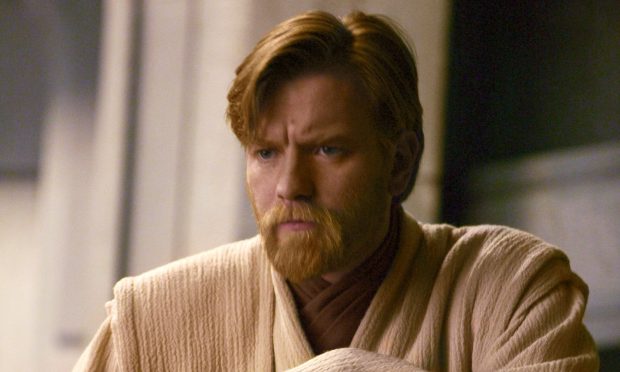 Ewan McGregor as Obi Wan Kenobi.