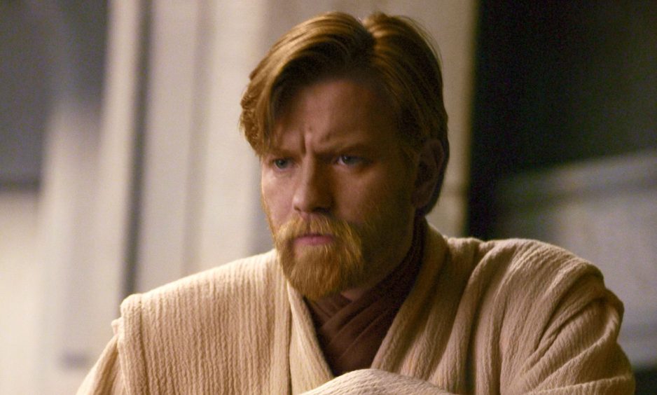 Ewan McGregor as Obi Wan Kenobi. His robe is said to have been inspired by the kimono. 