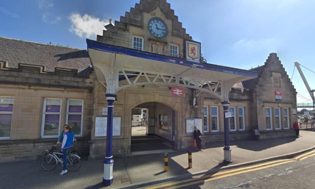 The man left the train at Stirling station. Image: Google Street View